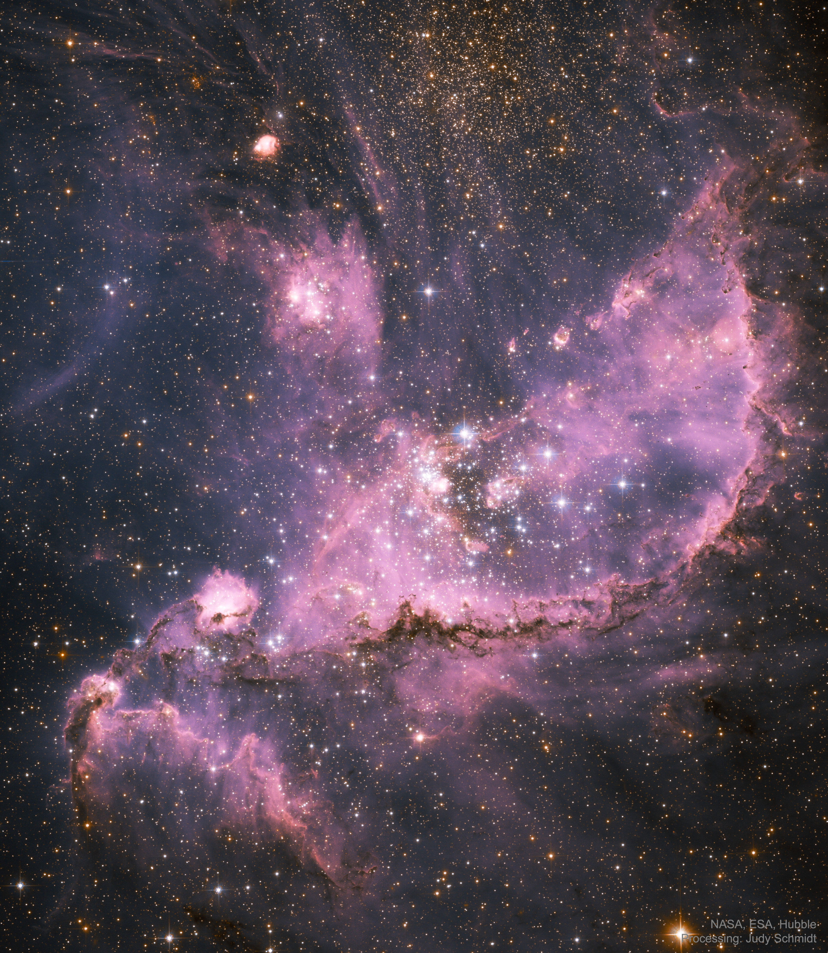 ngc 346:小麦哲伦星系内的恒星形成区