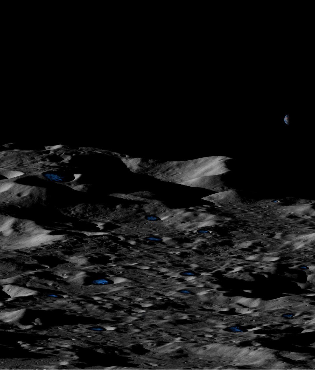 月球和水星上可能存在厚冰沉积物