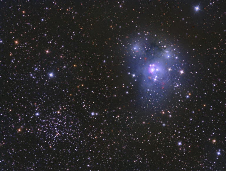 NGC 7129与NGC 7142