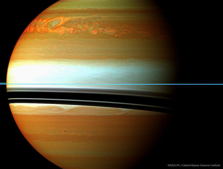 土星的颀长风暴系统