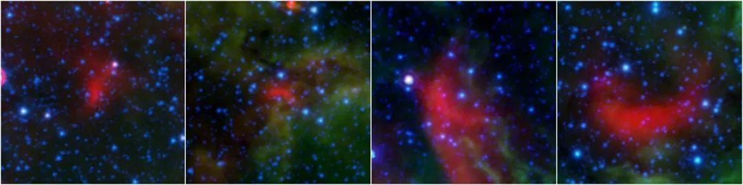 斯皮策太空望远镜发现了 一个充满气泡的繁星区域