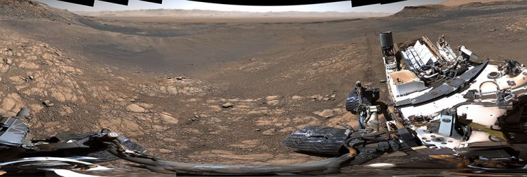 NASA的好奇号火星探测器拍摄了迄今为止分辨率最高的全景图