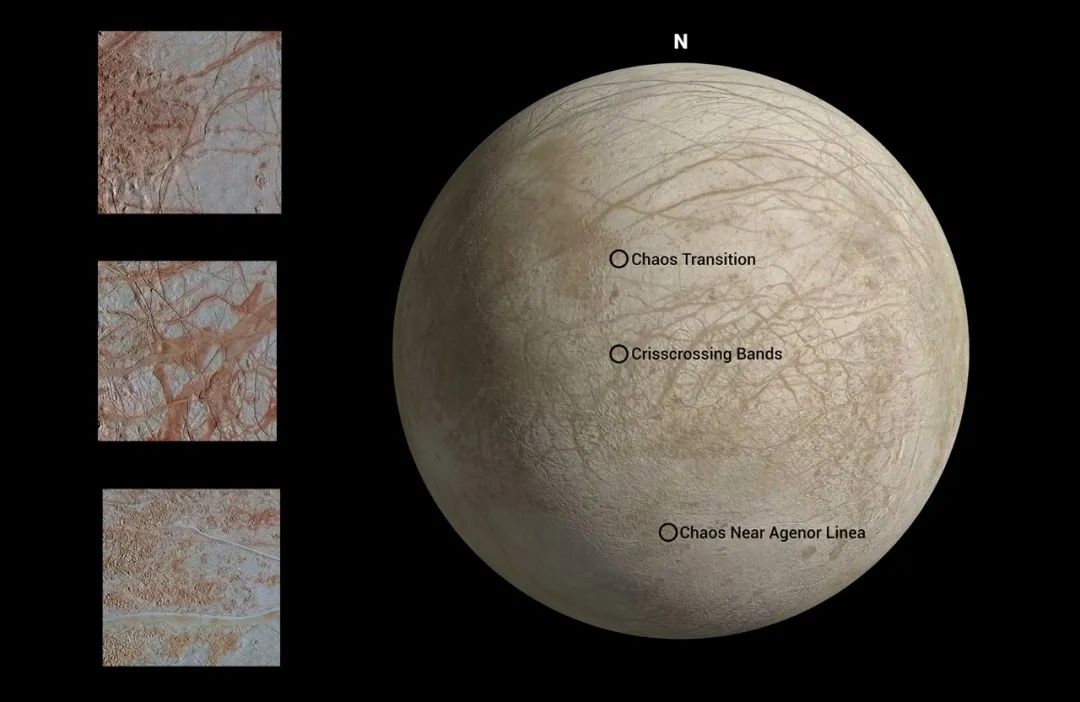 伽利略号历史图片获得新生，展现了前所未有的木卫二“混沌地形”细节