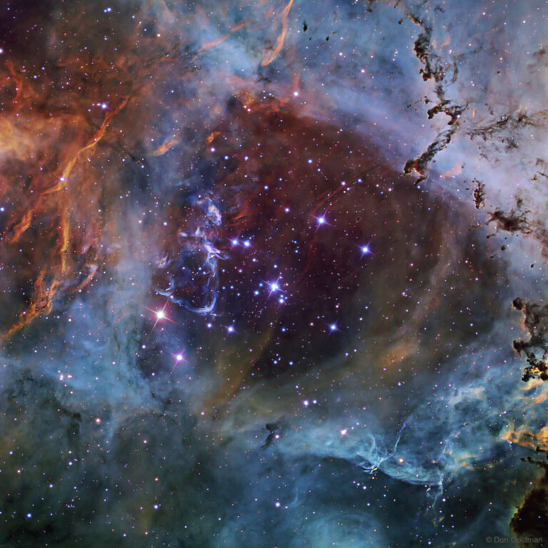NGC 2244：蔷薇星云内的星团