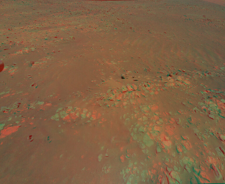 杰泽罗陨石坑：突脊的3D影像