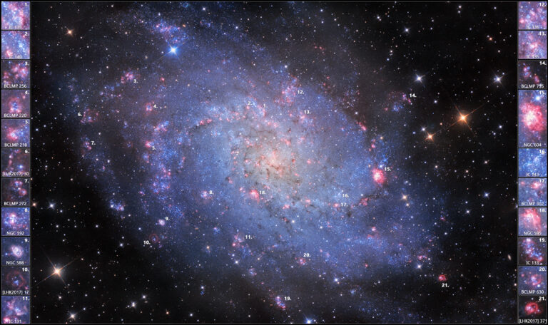 M33的氢气云