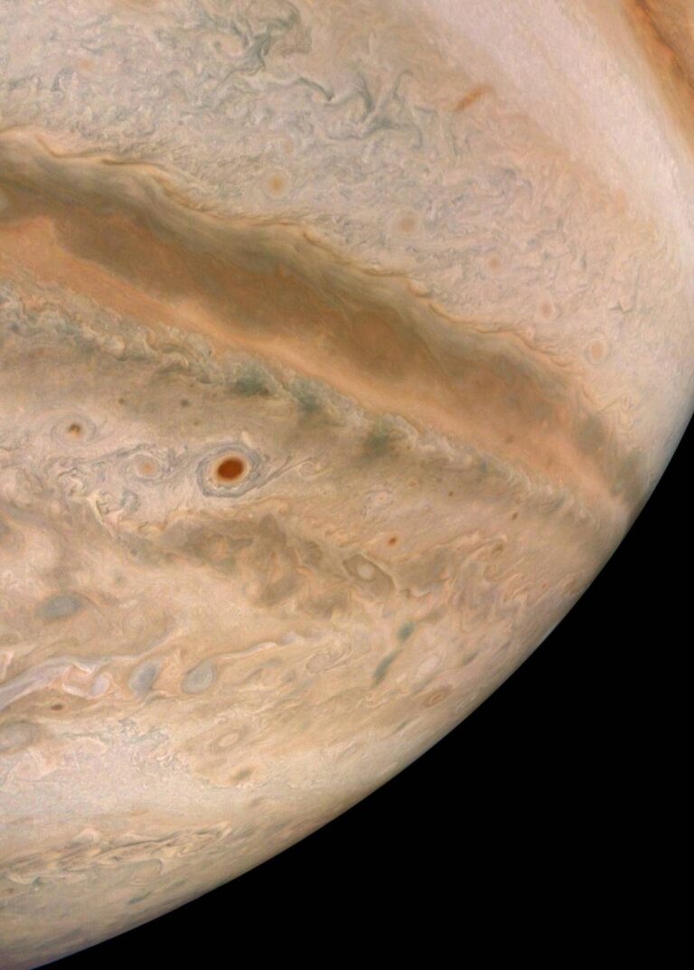 木星湍流大气中的摩卡漩涡