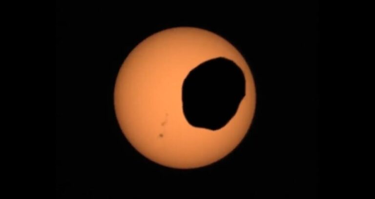 火星的日食：火卫一凌日